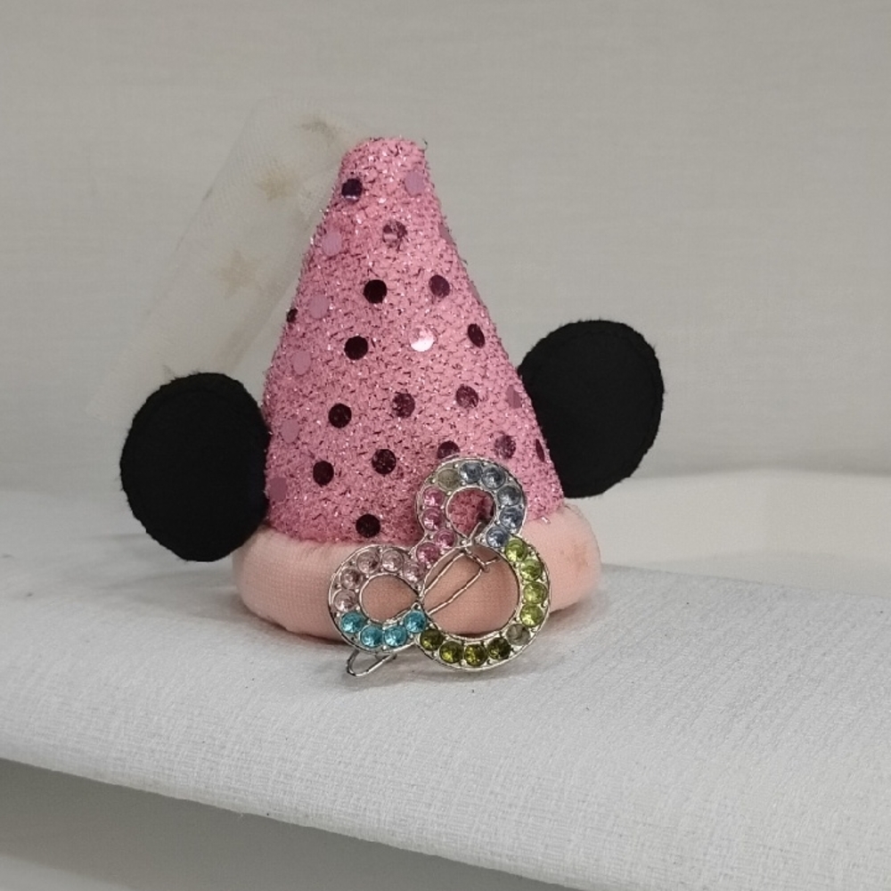 Disney Sparkling Pink Hat with Black Ears